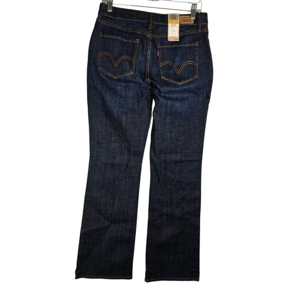 NWT Levis Jeans Womens Blue 525 Perfect Waist Bootcut Elastic Waist Stretch 8M - Picture 2 of 13